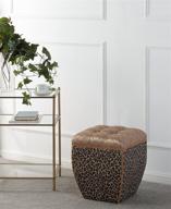 leopard print 🐆 ottoman by jennifer taylor home logo