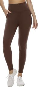 img 3 attached to 🩳 High-Waist Tummy Control Yoga Pants for Women with Pockets - Buttery Soft Non See Through Workout Leggings for Athletic Activities