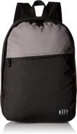 black unisex school backpack for kids - ideal daily backpack logo