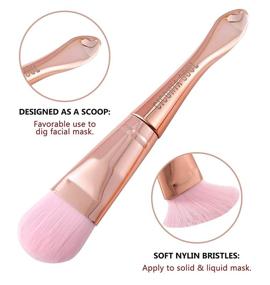 img 2 attached to 🖌️ Double-Ended Face Mask Brush - Soft Makeup Applicator for Smooth and Even Mud Mask Cream - Beauty Tools for Cosmetic Application