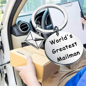 img 2 attached to World's Best Mailman Keychain - Ideal Gift for Mail Carriers, Postal Workers, and Mailmen