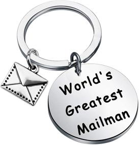 img 4 attached to World's Best Mailman Keychain - Ideal Gift for Mail Carriers, Postal Workers, and Mailmen