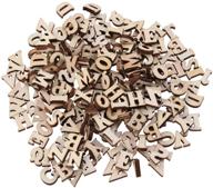 🔤 artibetter 200pcs wooden alphabet: perfect embellishment for arts & crafts, diy decoration & displays - small 15mm wood letters logo