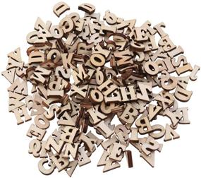 img 4 attached to 🔤 Artibetter 200pcs Wooden Alphabet: Perfect Embellishment for Arts & Crafts, DIY Decoration & Displays - Small 15mm Wood Letters