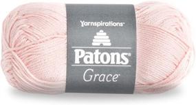 img 4 attached to 🧶 Patons Grace Yarn - 1.75 oz - Blush - 1 Ball