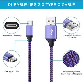 img 2 attached to High-Speed USB Type C Charging Cable, 4-Pack USB A to C Android Power Cord Compatible with Samsung Galaxy S21/S20 Ultra 5G, S10 Note21/20/10, A01 A11 A72 A52 A50 A32 A42 5G, Moto G Stylus/Play/Power, LG K51 Stylo 6 5 4