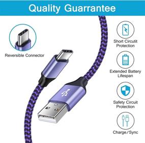 img 1 attached to High-Speed USB Type C Charging Cable, 4-Pack USB A to C Android Power Cord Compatible with Samsung Galaxy S21/S20 Ultra 5G, S10 Note21/20/10, A01 A11 A72 A52 A50 A32 A42 5G, Moto G Stylus/Play/Power, LG K51 Stylo 6 5 4