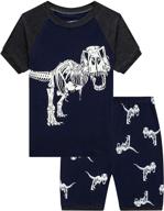 dinosaur-themed cotton pajamas for boys: family feeling sleepwear & robes logo