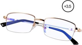 img 1 attached to Effective Blue Light Blocking Progressive Multifocal Computer Reading Glasses for Men and Women