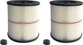 img 4 attached to 🔍 Craftsman Wet/Dry Shop Vac Replacement Filter - 2 Pack 9-17816 Air Cartridge Filter, Fits 5 Gallon & Larger Vacuum Cleaners