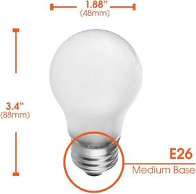 img 2 attached to Frosted Incandescent Appliance Bulb with Medium Lumens - Efficient and Versatile Lighting Solution