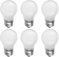 frosted incandescent appliance bulb with medium lumens - efficient and versatile lighting solution logo