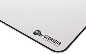 img 2 attached to 🖱️ Glorious Large Gaming Mouse Mat/Pad - Premium White Cloth Mousepad with Stitched Edges, 11"x13" (GW-L): Ultimate Performance Enhancer for Gamers