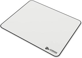 img 3 attached to 🖱️ Glorious Large Gaming Mouse Mat/Pad - Premium White Cloth Mousepad with Stitched Edges, 11"x13" (GW-L): Ultimate Performance Enhancer for Gamers