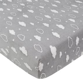 img 4 attached to 👼 Heavenly Soft Chenille Fitted Crib Sheet for Standard Crib and Toddler Mattresses, Grey 3D Cloud - American Baby Company, Pack of 1 - Perfect for Boys and Girls