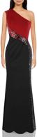 👗 angel-fashions one shoulder prom dress with elegant splicing - women's logo