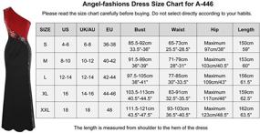 img 2 attached to 👗 Angel-fashions One Shoulder Prom Dress with Elegant Splicing - Women's