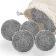 🧺 akefit wool dryer balls xl 6 pack: natural fabric softener reducing wrinkles & drying time, reusable laundry balls - eco-friendly alternative to plastic & liquid softener logo