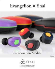 img 3 attached to 🎧 True Wireless Bluetooth Earbuds with Charging Case - Final Audio x Evangelion. Built-in Mic, Hands-Free Touch Controls for iPhone & Android. Evangelion (Black)