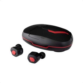 img 4 attached to 🎧 True Wireless Bluetooth Earbuds with Charging Case - Final Audio x Evangelion. Built-in Mic, Hands-Free Touch Controls for iPhone & Android. Evangelion (Black)