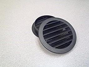 img 3 attached to 🌀 Maurice Franklin 3-Inch Round Plastic Vent - Black - Pack of 4