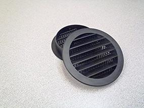 img 4 attached to 🌀 Maurice Franklin 3-Inch Round Plastic Vent - Black - Pack of 4