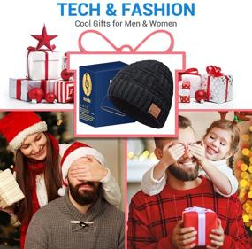 img 3 attached to 🎧 Men's Bluetooth Beanie Hat - Perfect Stocking Stuffer for Husband, Teen Boy, and HIM
