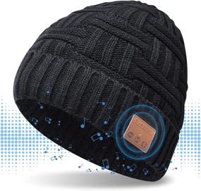 img 4 attached to 🎧 Men's Bluetooth Beanie Hat - Perfect Stocking Stuffer for Husband, Teen Boy, and HIM