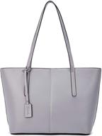 classy and chic: bostanten women's genuine leather tote bag – exceptional handbag, shoulder purse logo