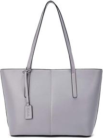 img 4 attached to Classy and Chic: BOSTANTEN Women's Genuine Leather Tote Bag – Exceptional Handbag, Shoulder Purse