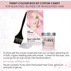 img 2 attached to 🌈 Набор для волос Cotton Candy Punky Colour Box Kit - Не повреждающая краска для волос после осветления, для блондинок или с мелированием | Веган, без ППД и парабенов | Ухаживает и преображает для яркого цвета волос | Стойкий до 35 моек