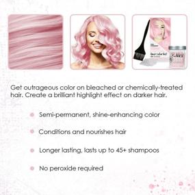 img 1 attached to 🌈 Набор для волос Cotton Candy Punky Colour Box Kit - Не повреждающая краска для волос после осветления, для блондинок или с мелированием | Веган, без ППД и парабенов | Ухаживает и преображает для яркого цвета волос | Стойкий до 35 моек