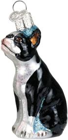 img 2 attached to 🐶 Boston Terrier Dog Collection: Glass Blown Ornaments for Christmas Tree - Old World Christmas