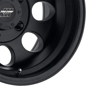 img 1 attached to COMP Vintage Matte Black 17X9