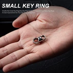 img 2 attached to 🔗 Titanium Carabiner Connector Keychain for Beading & Jewelry Making - TISUR