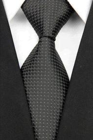 img 3 attached to Timeless Elegance Meets Comfort: Wehug Necktie Jacquard Classic Style030