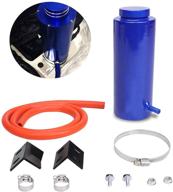 🚗 universal 800ml car radiator coolant overflow oil catch tank with cooling catch bottle for reservoir heatsinks - blue aluminum billet by blackhorse-racing logo