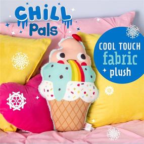 img 3 attached to Kids Preferred Cuddle Pals: Chill with Coolable Ice Cream Cone Stuffed Animal Pillow - Promotes Kindness!