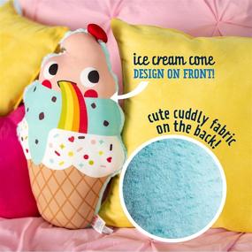 img 1 attached to Kids Preferred Cuddle Pals: Chill with Coolable Ice Cream Cone Stuffed Animal Pillow - Promotes Kindness!