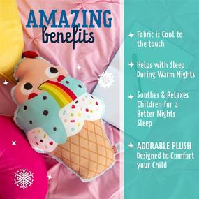 img 2 attached to Kids Preferred Cuddle Pals: Chill with Coolable Ice Cream Cone Stuffed Animal Pillow - Promotes Kindness!