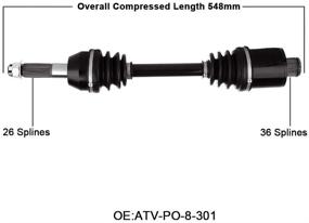 img 1 attached to 🔧 ECCPP задний шрусовой вал для Polaris Sportsman 400/500/600/700/800 2003-2005 - Запасная часть высокого качества