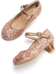 img 4 attached to Thee Bron Toddler Little 👧 Medium Girls' Flats: Stylish and Comfortable Shoes