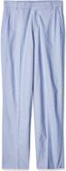 👖 tommy hilfiger boys' dress pant with flat-front, straight leg fit, zip fly, belt loops, side & back pockets logo