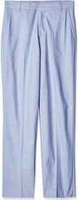 img 4 attached to 👖 Tommy Hilfiger Boys' Dress Pant with Flat-Front, Straight Leg Fit, Zip Fly, Belt Loops, Side & Back Pockets