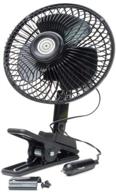 🚗 roadpro rp-1137 oscillating fan with clip, black: stay cool on the go! logo