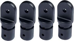 img 4 attached to 🔝 High-Quality MX 1 inch Bimini Top Fitting Hardware Eye End Cap 4pcs (Compatible with 1” Round Tube)