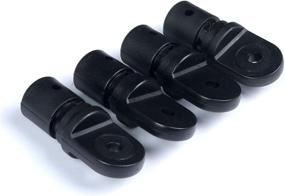 img 1 attached to 🔝 High-Quality MX 1 inch Bimini Top Fitting Hardware Eye End Cap 4pcs (Compatible with 1” Round Tube)