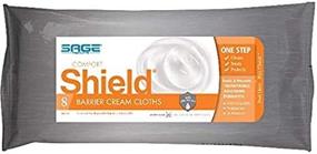 img 2 attached to Highly Comforting Pack of 10 Shield Barrier Cream Cloths Personal Cleaning Wipes - 8 Sheets