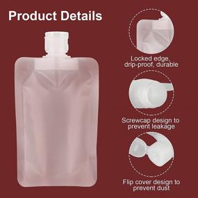 img 2 attached to 🧴 Leakproof Containers: YASUOA Refillable Squeezable Bottles for Mess-Free Storage