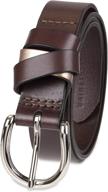 👗 nydj women's 100% leather casual belt: stylish and versatile accessory logo